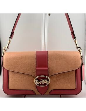 COACH Georgie Tabby-like Bag Colorblock C8607
